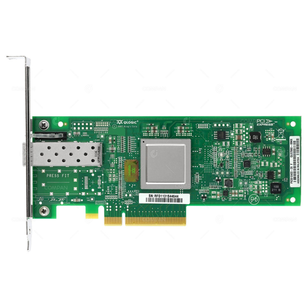 42D0507 IBM QLOGIC QLE2560 SINGLE PORT 8GB SFP+ FC ADAPTER